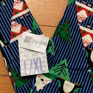 BNWT LuLaRoe vintage holiday leggings Kids L/XL